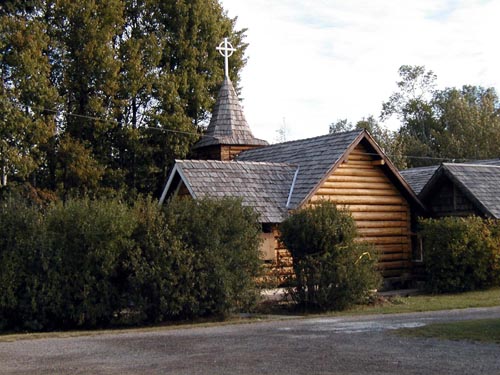055-Alcan Highway-Church in Hudson Hope