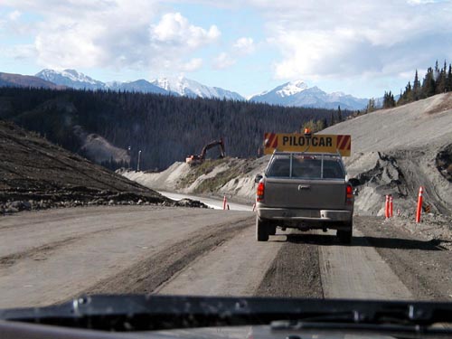 180-Alcan Highway-Construction Kluane Provincial Park