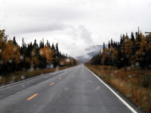 195-Alcan Highway-Leaving Tok Alaska